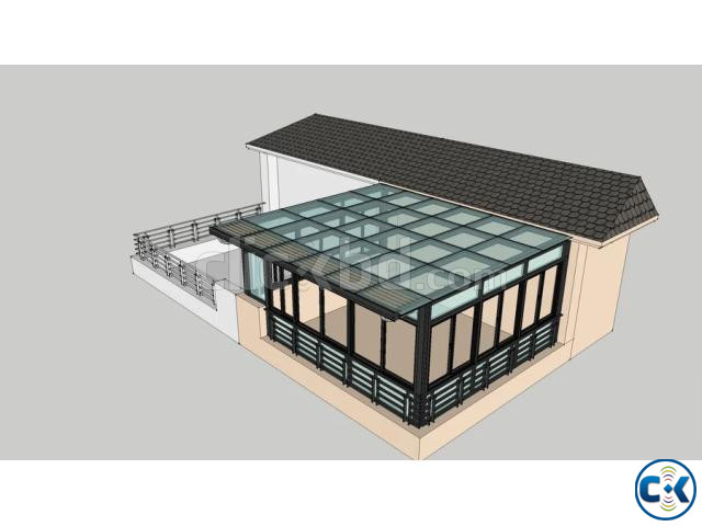 Low-e Glass Room at Roof top | ClickBD large image 1