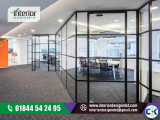 frosted glass partition