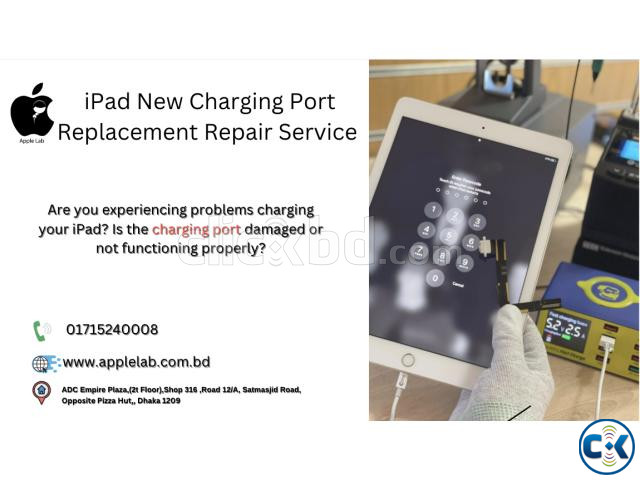 iPad New Charging Port Replacement Repair Service | ClickBD large image 0