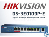 Hikvision DS-3E0109P-E M B 8 Port Unmanaged PoE Switch