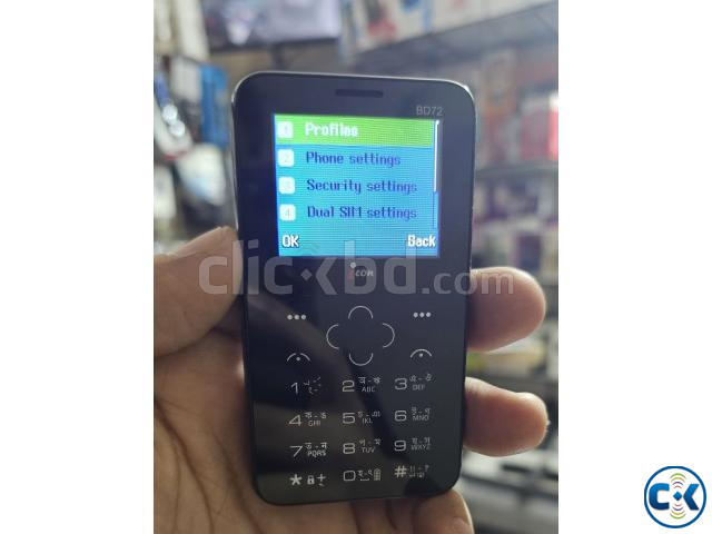 icon BD72 Mini Card Phone Dual Sim Black large image 1