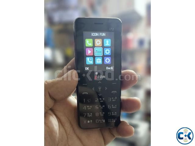 icon I72 Mini Card Phone Dual Sim Black large image 2