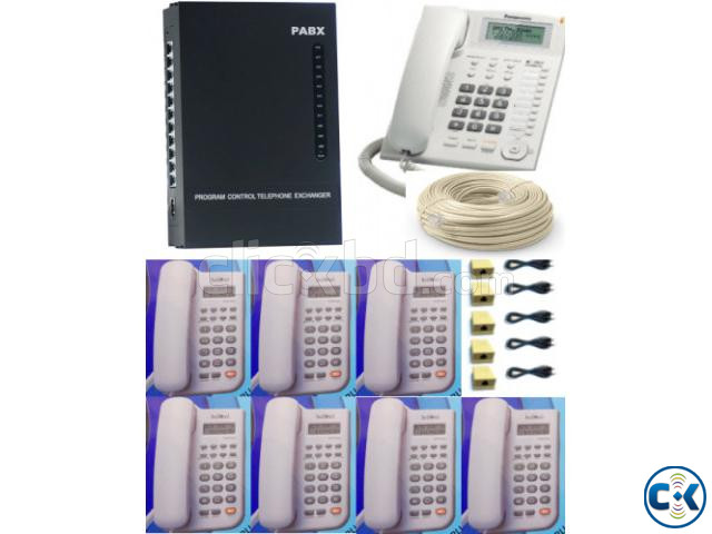 PABX Intercom Package 08-Line 08 Telephone Set Price in Bang large image 0