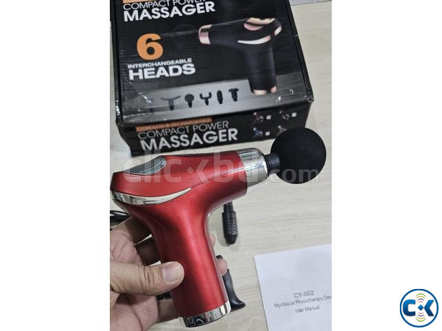 CY-002 Compact Power Body Massager With 6 Head large image 1