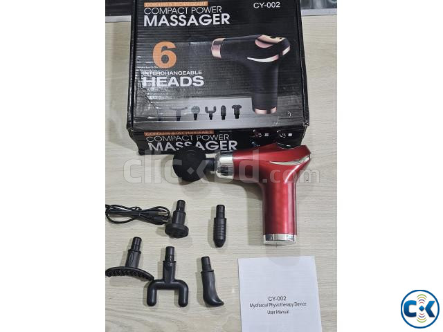 CY-002 Compact Power Body Massager With 6 Head large image 2