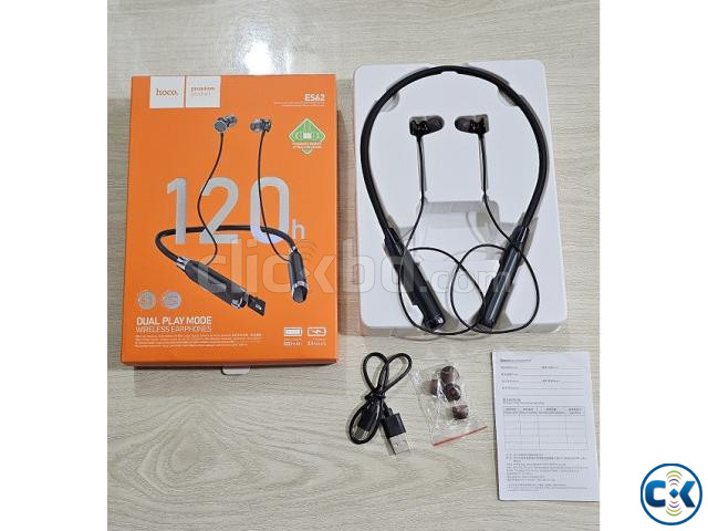 HOCO ES62 Magnetic Sports Earphones 120 Hours With TF Card large image 3
