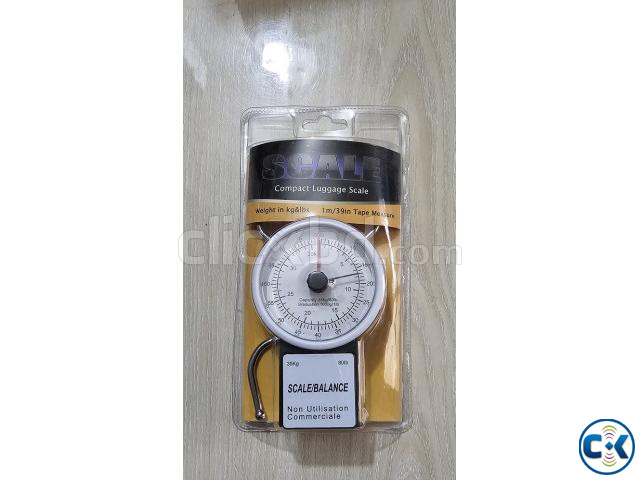 Compact Luggage Scale 35kg Analog Measures tape large image 2