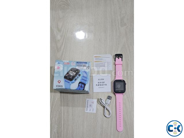 Smart2023 C005 GPS Calling Kids Watch With Camera Pink large image 1