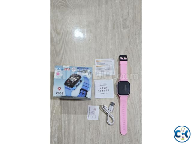 Smart2023 C005 GPS Calling Kids Watch With Camera Pink large image 3