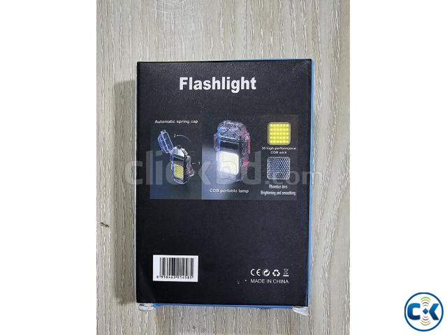 Flash Lights USB Arc Light LED Keychain Rechargeable large image 1