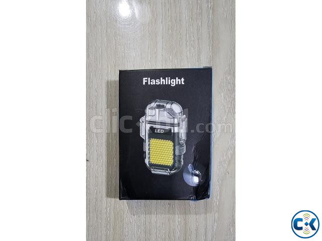 Flash Lights USB Arc Light LED Keychain Rechargeable large image 2