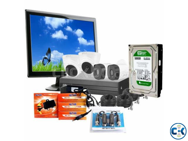4-Pcs Camera 17-inch Monitor 500GB HDD Price in BD large image 0