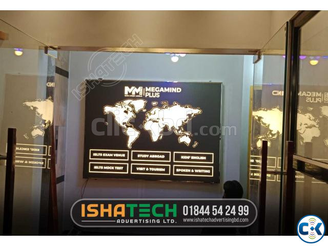 3D LED World Map Perfect World with acrylic best price in Ba large image 1