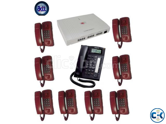 IKE PABX 08-LINE FULL PACKAGE WITH 08 TELEPHONE SET large image 0