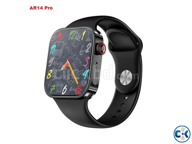 AR14 Pro Smartwatch 1.81 inch Mini Games Calling Option Blac large image 1
