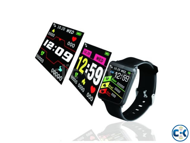 F1 Smart Watch Color Touch Screen Black large image 1