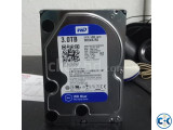 WD Blue 3TB Desktop Hard Disk Drive SATA 6Gb s 64MB Cache