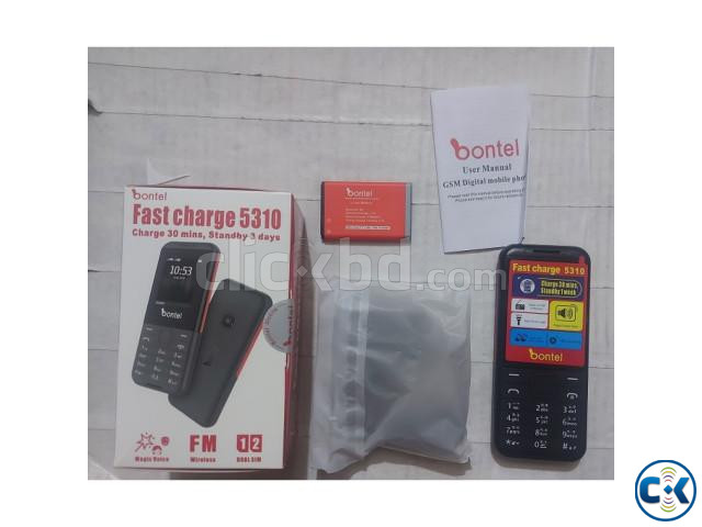 Bontel 5310 Dual Sim First Charging Phone With Warranty large image 2