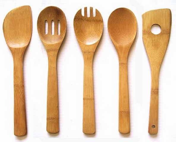 Bamboo cutlery spoon large image 0