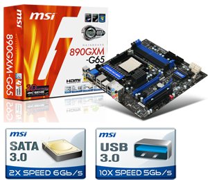MSI 890GXM-G65 - motherboard - micro ATX - Socket large image 0