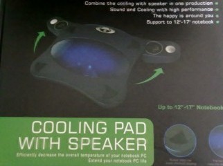 A Cool Netbook Cooler With Blue LED and Speakers 