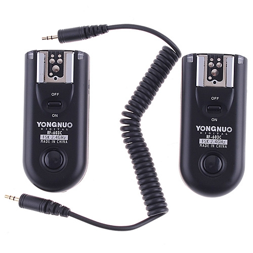 Yongnuo RF-603C wireless flash trigger for canon large image 1