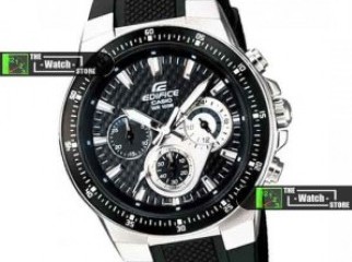 Casio Watch Edifice Black Sport Stopwatch EF-552