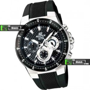 Casio Watch Edifice Black Sport Stopwatch EF-552 large image 0