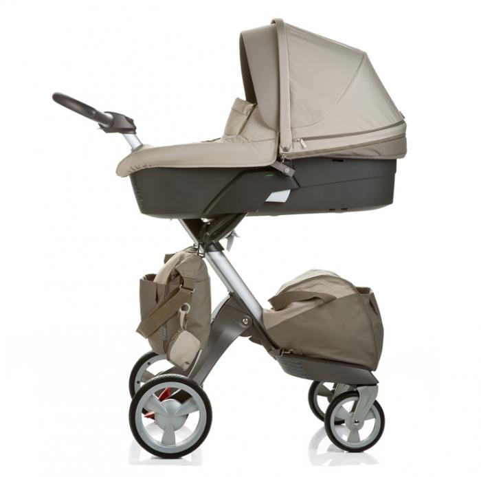 Stokke LLC Xplory Newborn Stroller Carry Cot Beige Segway large image 0