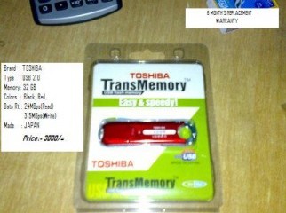 32GB TOSHIBA Pen Drive - Brand NEW - 60 OFF Tk.1500 