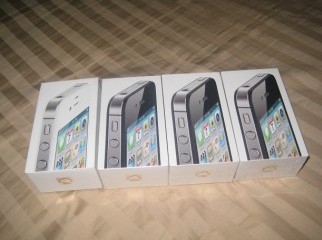 Factory sealed iPhone 4S 16GB with 1 Year Warranty.