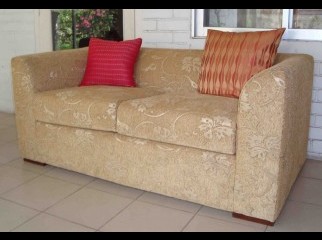 Modern 2 seater sofa with imported fabric.