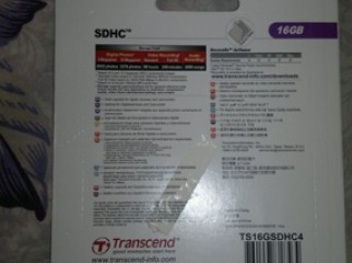 Transcend SD HC SDHC 16GB Flash Memory Card Class 4 New