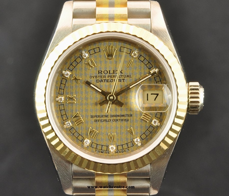 ROLEX - VINTAGE OYSTER PERPETUAL FOR HER 18K GOLD PLATED large image 0