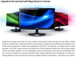 Samsung 22 inch Wide LED Monitor. With Box Accessories.