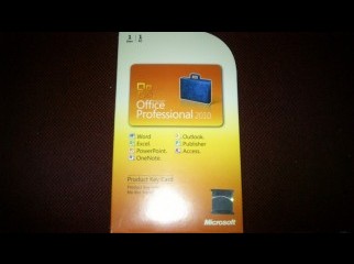 Microsoft Office Pro 2010 license copy.