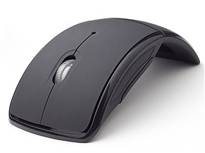 Folding Wireless Mouse - black - returnable see inside  large image 0