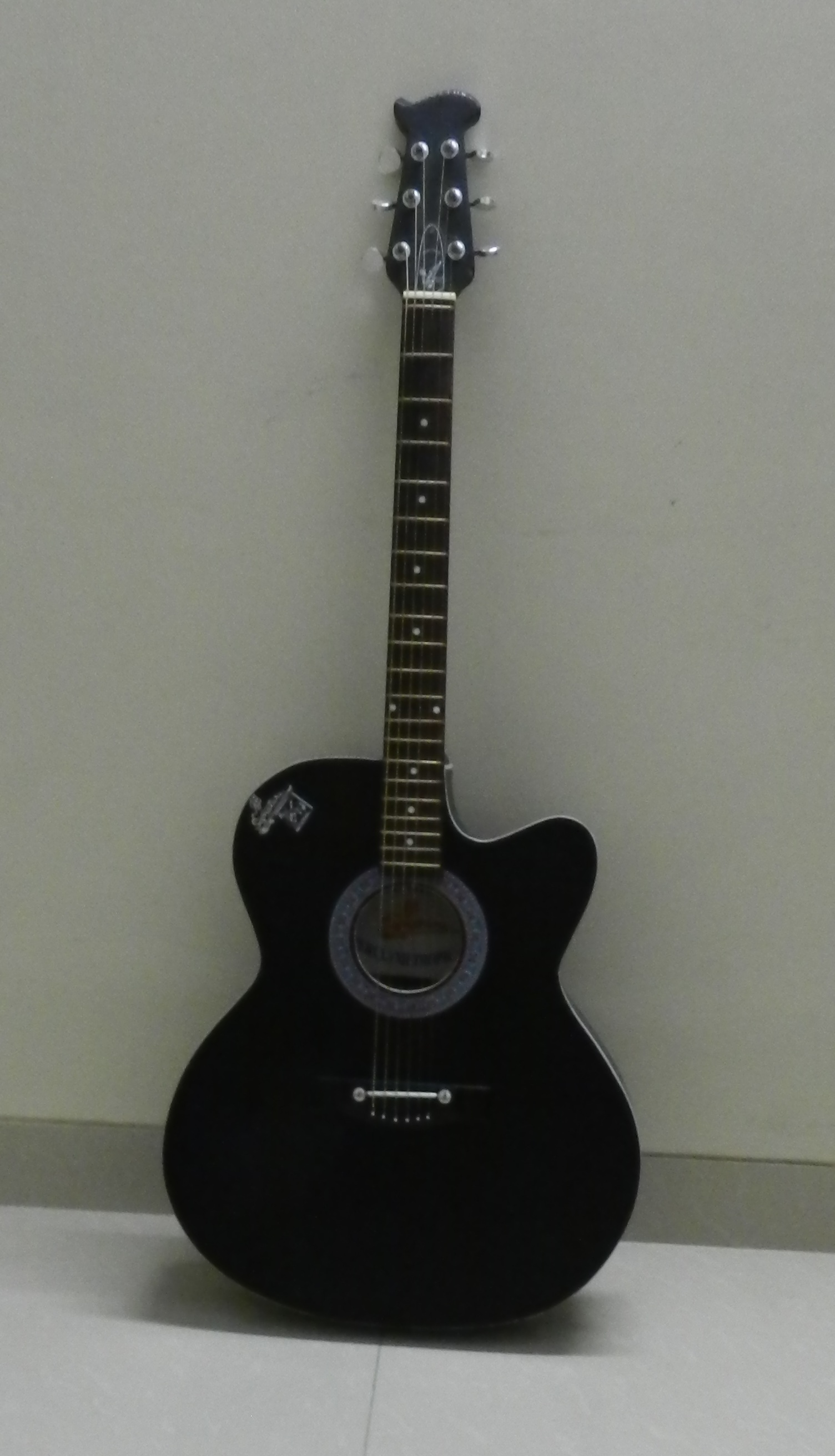 Signature accoustic guiter with carring bag large image 0