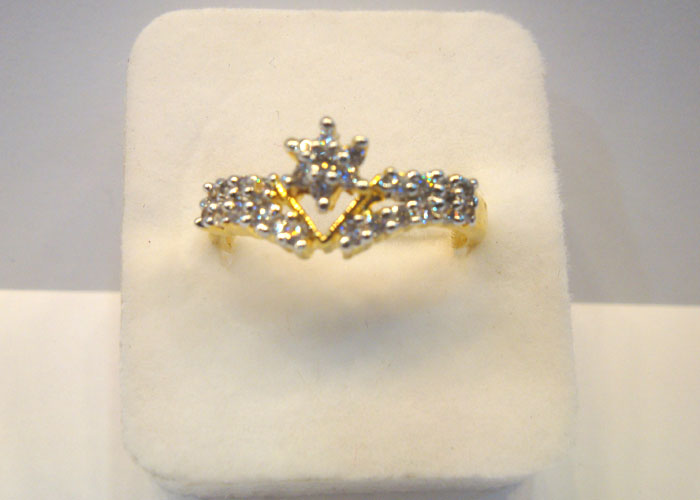 Finger Ring-122 American Diamond  large image 0