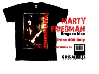 Marty Friedman t-shirt availavle at Creative production