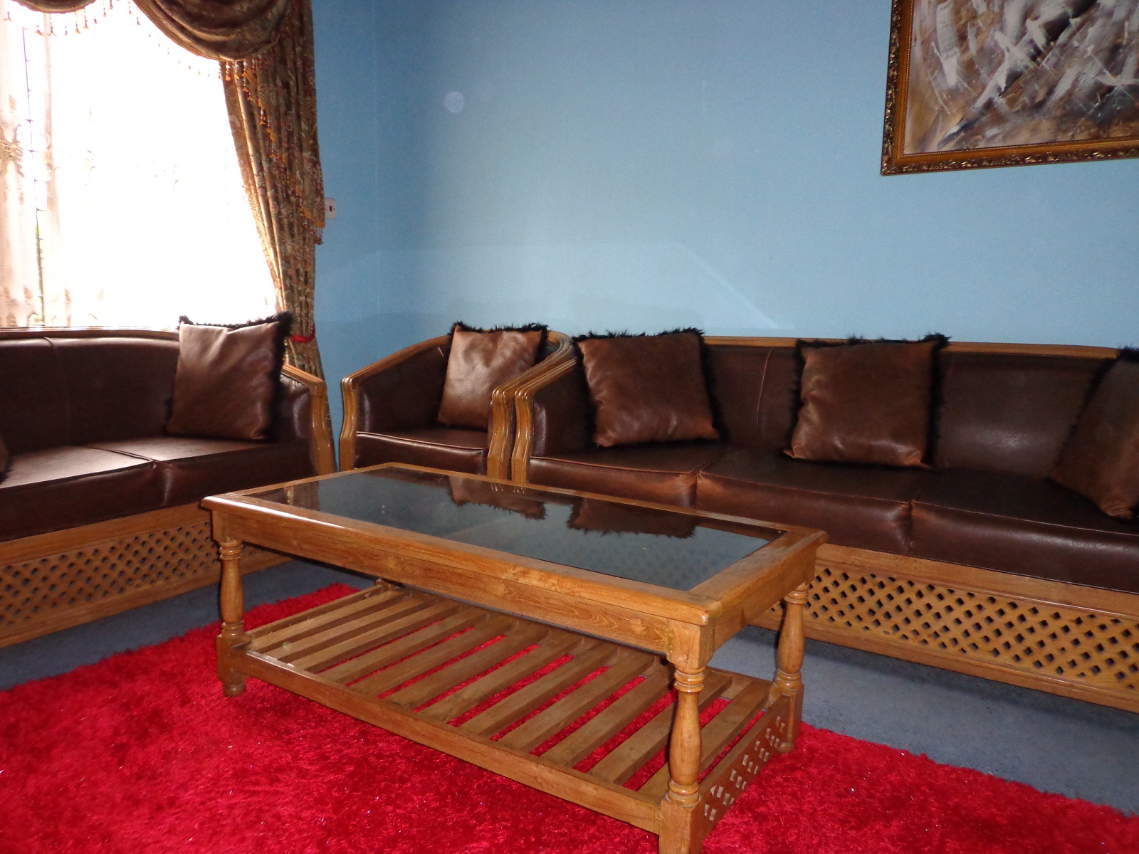 Pure Shegun Sofa Set with Centre Table large image 0