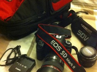 Almost brand new 5D Mark 2 and accessories for sale