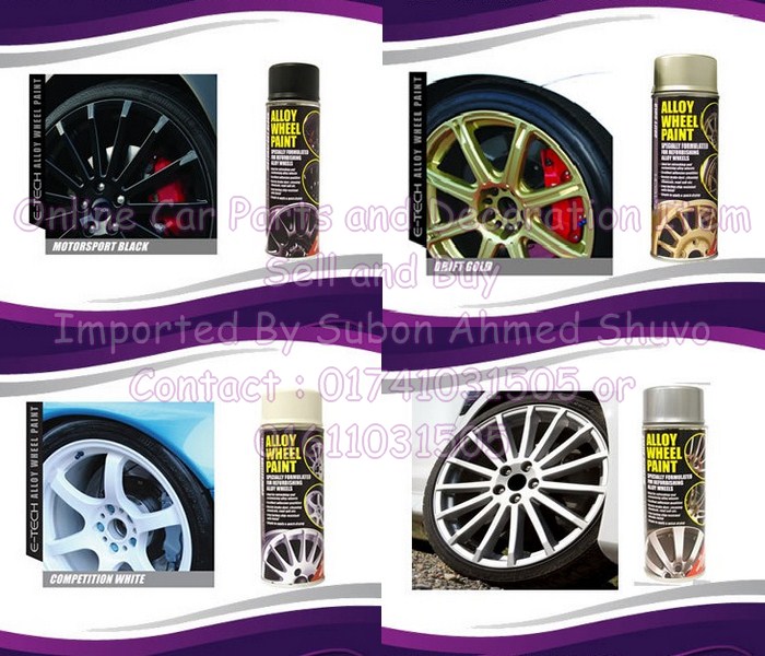 Car Alloy Wheel Spray METALLIC Paint 400ML large image 0