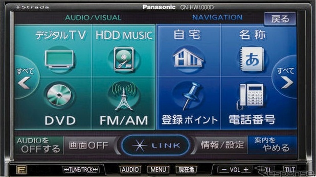 Panasonic Strada Car TV navigation large image 0