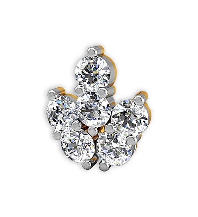 GOLD DIAMOND NOSEPIN FOR HER Valentine s Day Special  large image 0