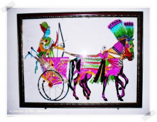 Glass Paintings Pharaohs Chariot